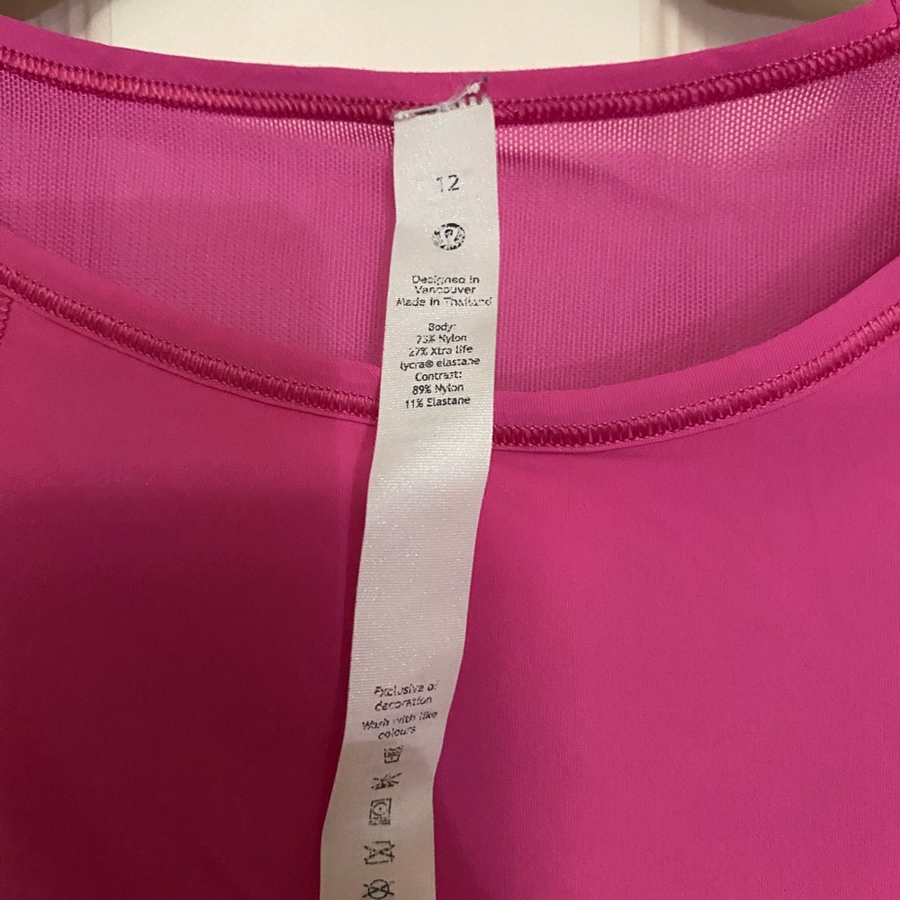 Lululemon Tank Size 12